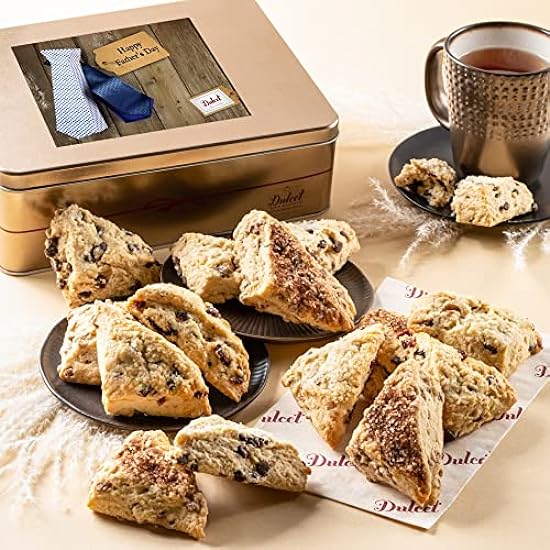 Dulcet Gift Baskets Artisan Scone Thank You Gift Tin, Gourmet Pastries Gifting for Men, Women, Friends and Families With Prime Delivery 638760335