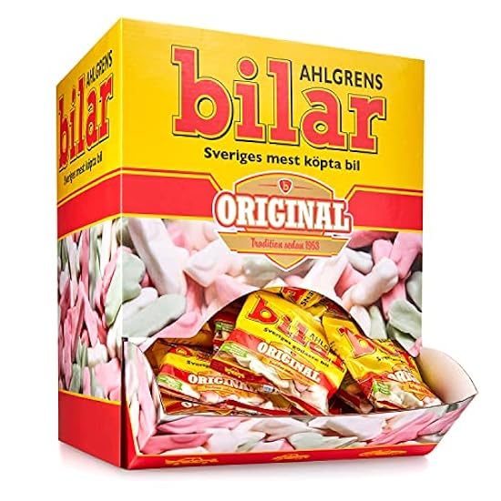 100 Snack Bags x 30g of Ahlgrens Bilar Original - Swedi