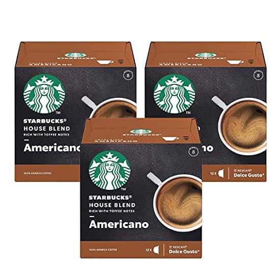 Nescafe Dolce Gusto Starbucks House Blend Americano x 3
