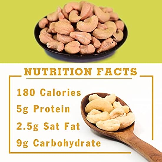 LAFOOCO Salted Roasted Cashews Premium Cashews Vegan Snacks, Rich in Nutrients, Protein, Fiber, Vitamins, Great Gift for Friend, Grandparent on Any Celebration, Birthdays, Coupon (35.27 oz) 392259947