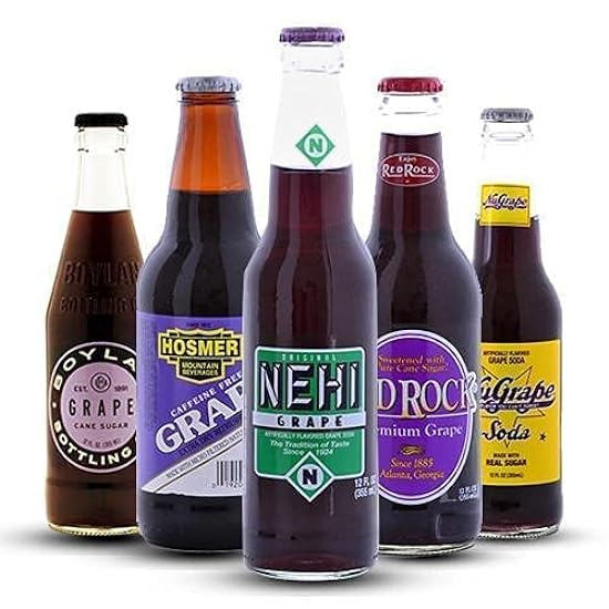 Ultimate Craft Soda Beverage Samplers - Mix Variety Case - Gourmet Sodas from All Around the Country - Choose Your Flavor - 12oz (Grape Soda 24-Pack) 763311190