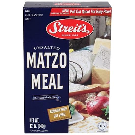 Streits Matzo Meal 12 Oz (Pack of 18) 777006596