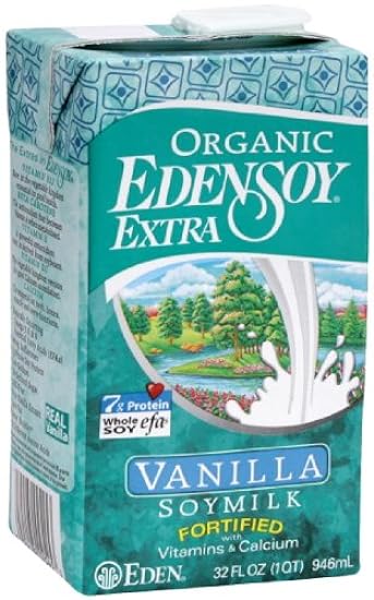 Eden Soymilk Extra Vanilla Organic, 32-ounces (Pack of6