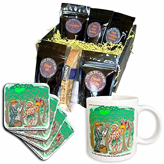 3dRose The First Census - Kaffee Gift Baskets (cgb_1859