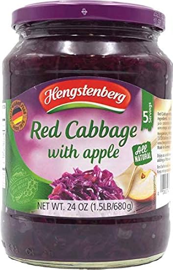 Hengstenberg Rot Cabbage with Apple, 24 Ounce (Pack of 