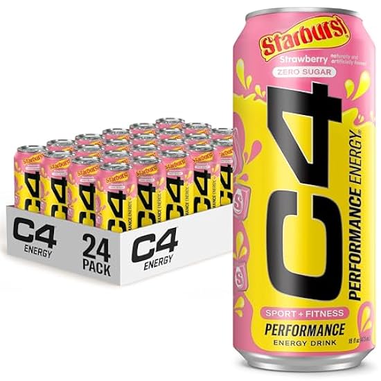 Cellucor C4 Energy Drink, STARBURST Strawberry, Carbona