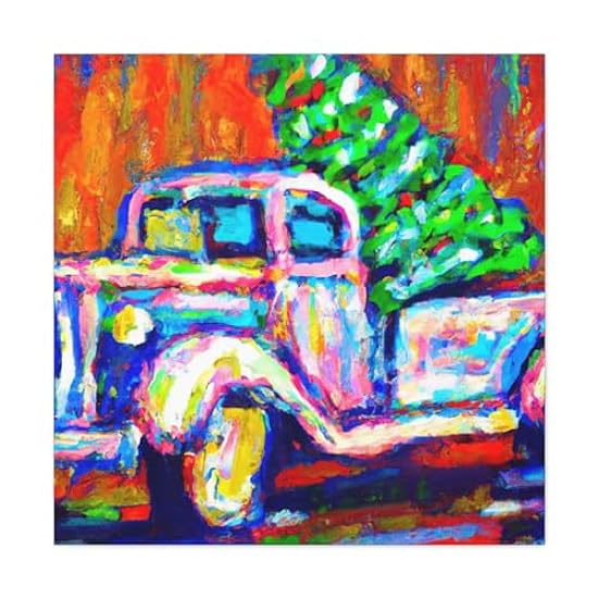 Christmas Tree Fauvism Dream - Canvas 30″ x 30″ / 1.25