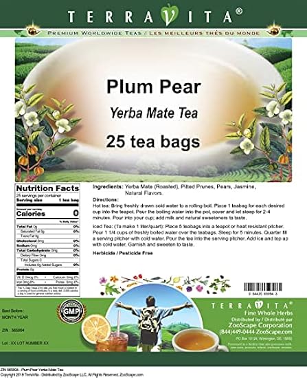 Plum Pear Yerba Mate Tee (25 Teebeutel, ZIN: 565994) - 2 Pack 212566437