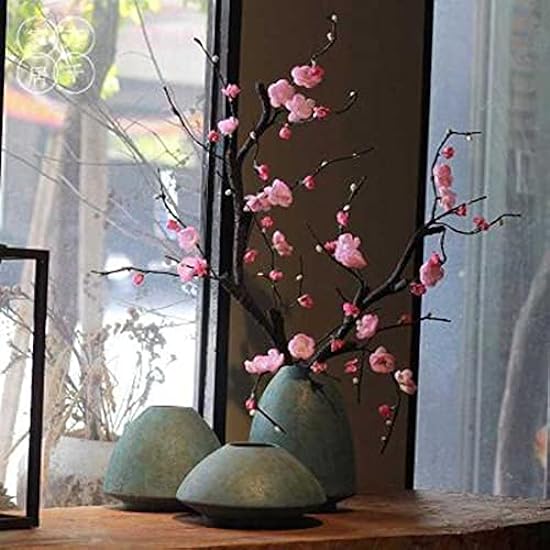 Artificial Flower in Pot Ceramic Vase Bonsai Ornaments Chinese Home Living Room Bogu Shelf Dried Flower Arrangement Bonsai Artificial Plant Flower Arrangement (Farbe : A) 34751629