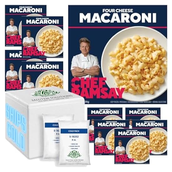 Salutem Vita - Gordon Ramsay Four Cheese Macaroni Bake, Frozen Meals, 9.5oz - Pack of 10 726139464