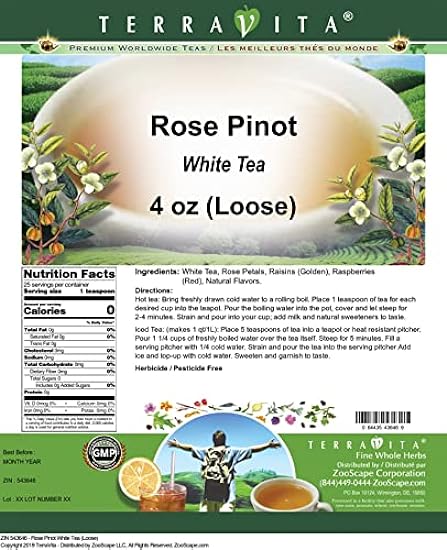 Rose Pinot Weiß Tee (Loose) (4 oz, ZIN: 543646) - 2 Pack 103857955