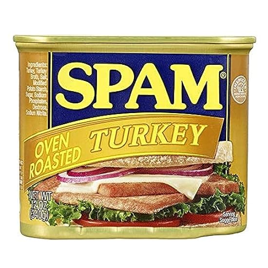 SPAM Oven Roasted Turkey, 12 Ounce (Pack of 12) 814498970