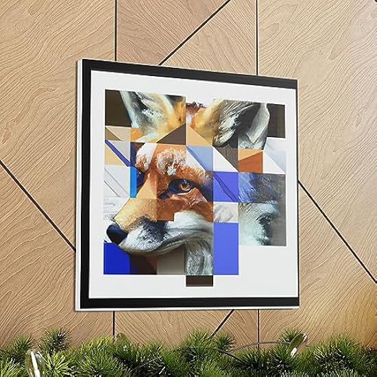 Fox in Moonlight Dreaming - Canvas 16″ x 16″ / Premium Gallery Wraps (1.25″) 115422672