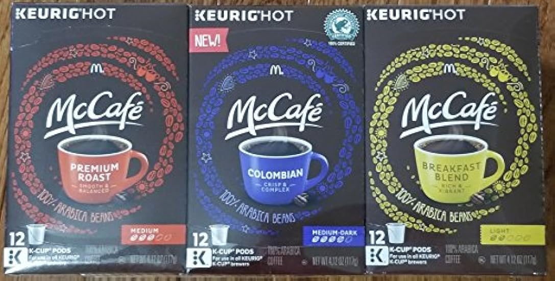 McCafé Kaffee Custom Variety Bundle (Total of 36 Pods: 
