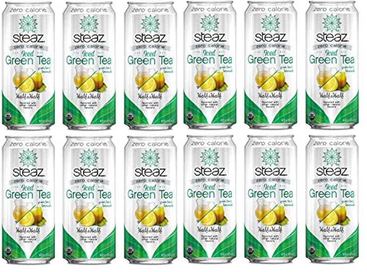 Steaz Organic Zero Calorie Half Iced Grün Tee & Half Le