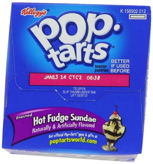 Pop-Tarts Toaster Pastries, Frosted Hot Fudge Sundae, 13.5-Ounce Boxes (Pack of 12) 654384247