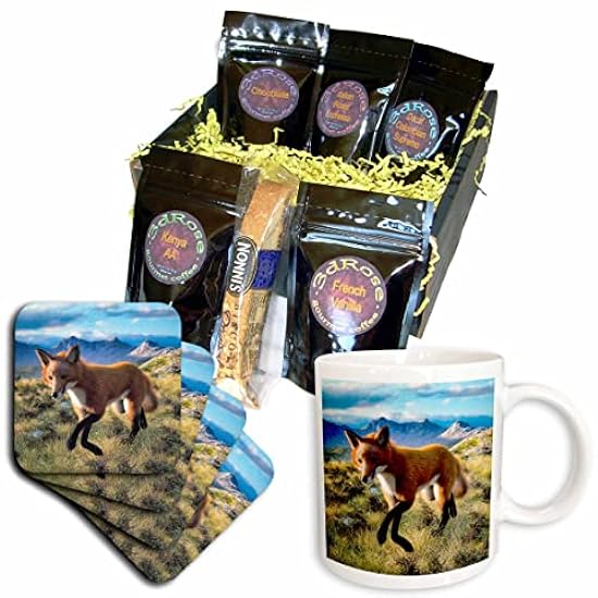 3dRose A Rot fox in the highlands walking right and forward - Kaffee Gift Baskets (cgb-370650-1) 543963221