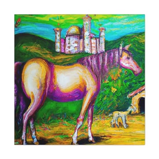 The Regal Mule Portrait - Canvas 30″ x 30″ / Premium Ga