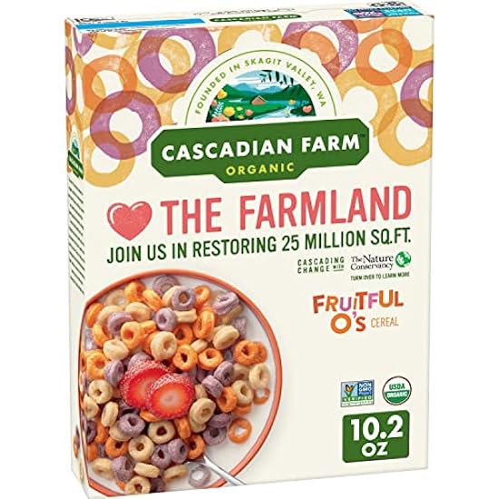 Cascadian Farm Organic Cereal, Fruitful O´s, 10.2 