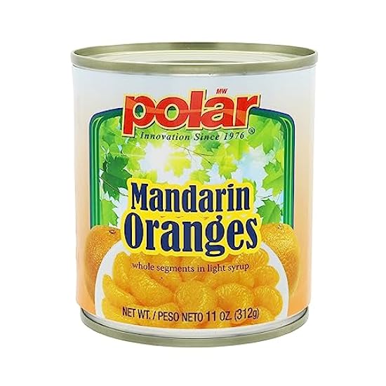 MW Polar Canned Fruit, Mandarin Oranges, 11 Ounce (Pack of 24) 458285143