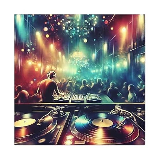 Clubland Rhapsody Neon - Canvas 30″ x 30″ / 1.25