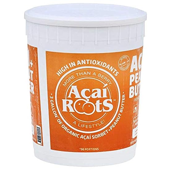 Acai Roots Organic Premium Acai Peanut Butter Sorbet, 3 Gallon - 1 each. 303240794