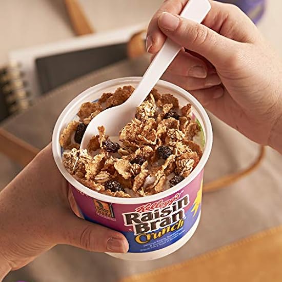 Kellogg´s Raisin Bran Crunch, Frühstück Cereal in a Cup, Original, Good Source of Fiber, 2.8 oz Cups (Pack of 60) 954151155