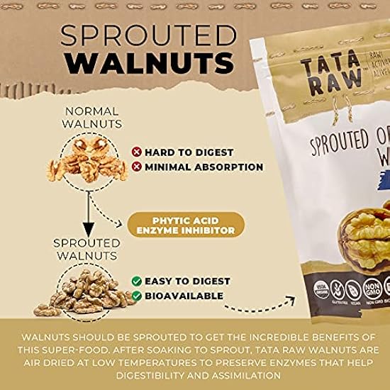 TATA RAW - Organic Sprouted Maple Walnuts - Cinnamon (1 lb) 540385988
