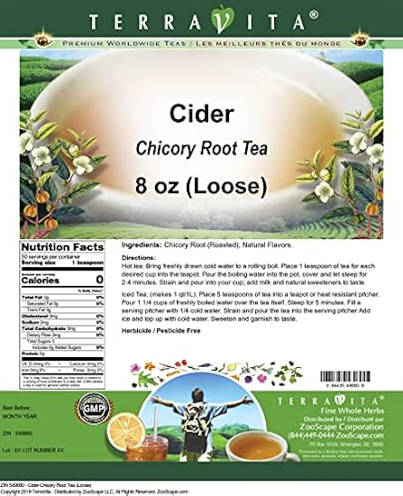 Cider Chicory Root Tee (Loose) (8 oz, ZIN: 549660) - 3 Pack 561775887