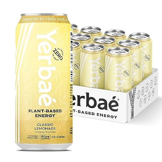 Yerbae Energy Beverage 16oz Cans (Classic Lemonade, 16 