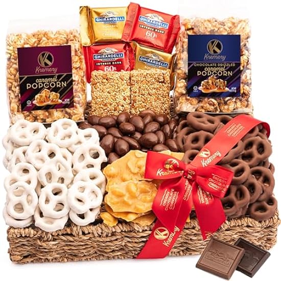 Kremery, Milk Schokolade Covered Pretzels Gift Basket i