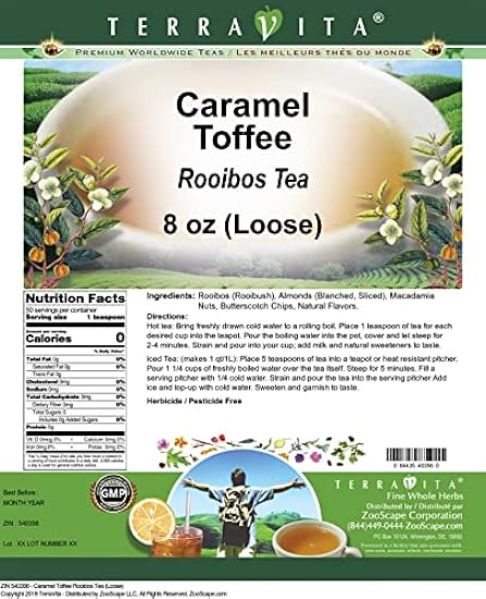 Caramel Toffee Rooibos Tee (Loose) (8 oz, ZIN: 540356) - 3 Pack 689541234
