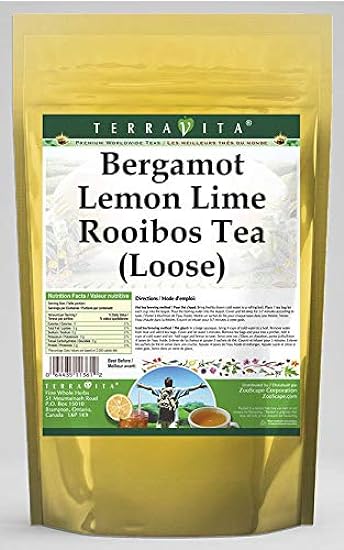 Bergamot Lemon Lime Rooibos Tee (Loose) (8 oz, ZIN: 536359) - 2 Pack 875387220