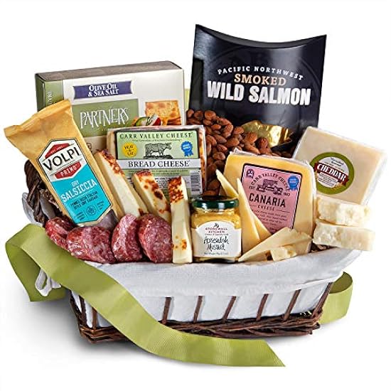 Gourmet Cheese & Meats Hamper Gift Basket 32799794
