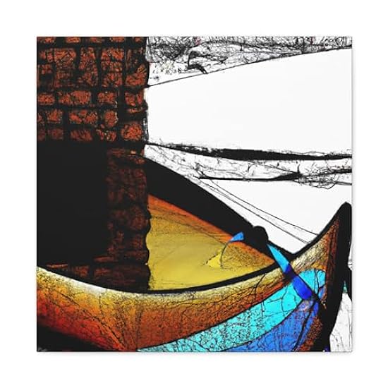 Canoe on the Lake - Canvas 20″ x 20″ / Premium Gallery Wraps (1.25″) 800205721