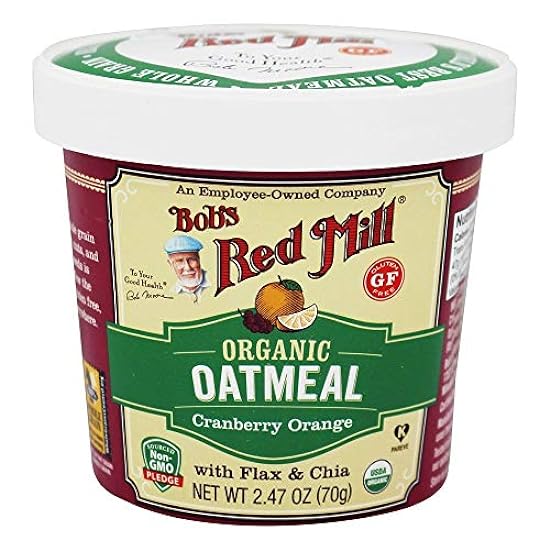 Bob´s Rot Mill Organic Gluten-Free Oatmeal Cup, Cr