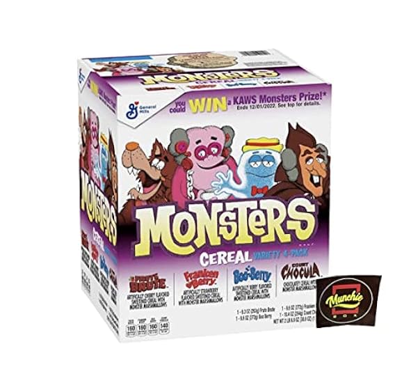 Monsters Frühstück Cereal X KAWS - Quadruple Variety Pa