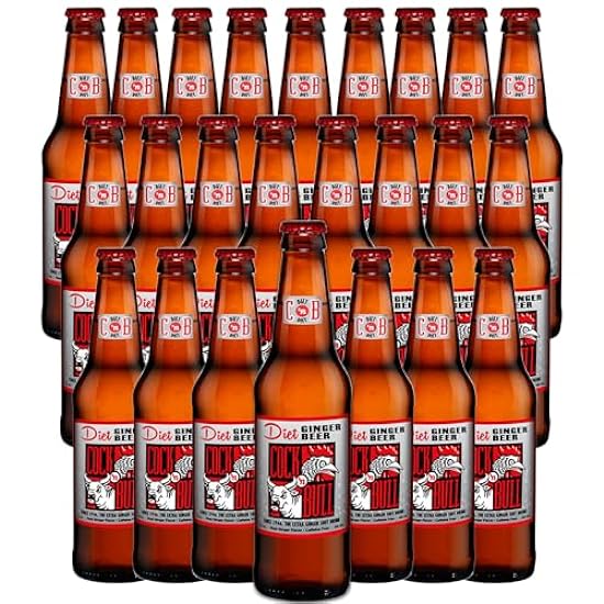 Cock n Bull Diet Ginger Beer 24 Pack 12oz Soda Bottles 