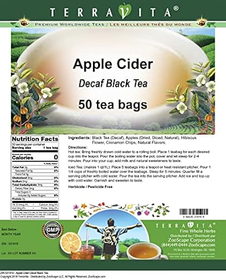 Apple Cider Decaf Schwarz Tee (50 Teebeutel, ZIN: 531919) - 3 Pack 686952652