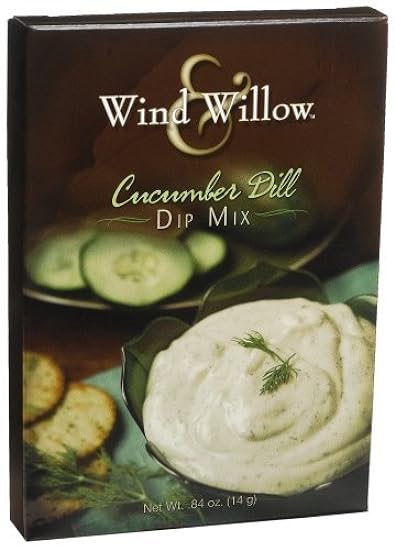 Wind & Willow Cucumber Dill Dip, .84-Ounce Boxes (Pack 