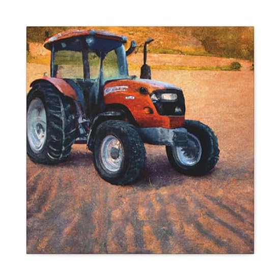 Tractor in Motion. - Canvas 20″ x 20″ / Premium Gallery Wraps (1.25″) 856160515
