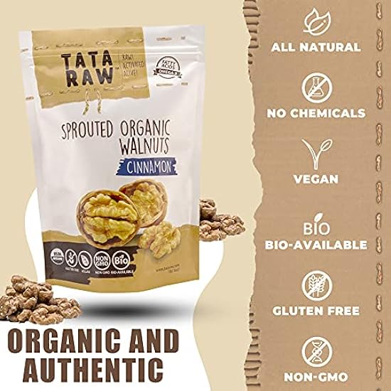 TATA RAW - Organic Sprouted Maple Walnuts - Cinnamon (1 lb) 118862834