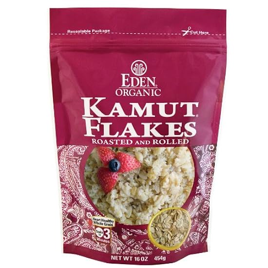 EDEN Kamut Flakes, 16 -Ounce Pouches (Pack of 6) 921665