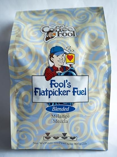 The Kaffee Fool Flatpicker Fuel, French Press, 2 Pound 