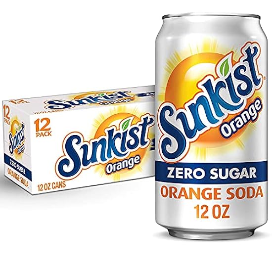 Sunkist Orange Zero Sugar, 12 oz Cans, 36 Units 1173913