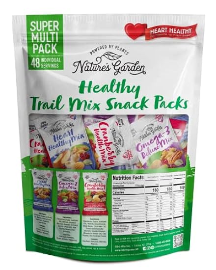Nature´s Garden Healthy Trail Mix Snack Pack - | Premium Nuts and Seeds | Delicious Healthy Trail Mix Snack - Food Allergy Free, Multi-Pack - ​28.8 oz (Pack of 2) 912679416