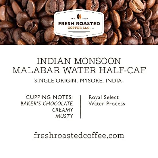 Fresh Roasted Kaffee, Royal Wasser Half-Caf Indian Monsoon Malabar, Kosher, K-Cup Compatible, 72 Pods 510989619