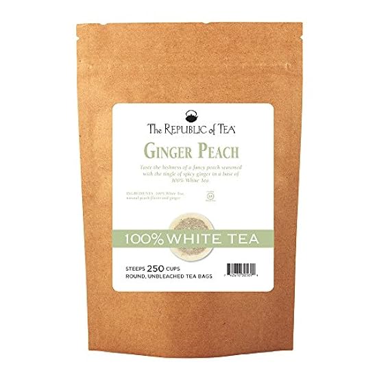The Republic of Tee Ginger Peach 100% Weiß Tea, 250 Tee