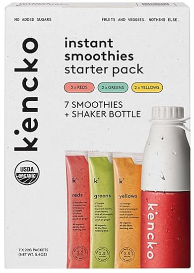 Kencko Instant Smoothie Starter Pack includes 3 Reds, 2