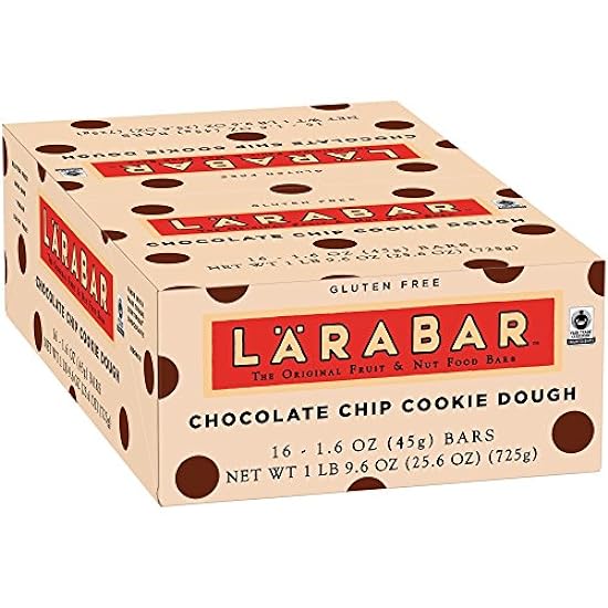 Lärabar Schokolade Chip Cookie Dough Fruit & Nut Bars 16 ct Box (Pack of 3) 734130492